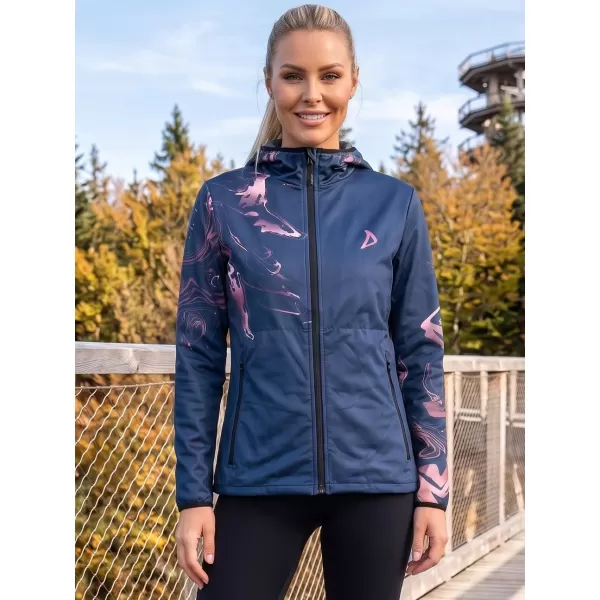  Jachetă softshell premium pentru femei ALTISPORT VOJ/ALW064JACK01 ALBASTRU ROZ 