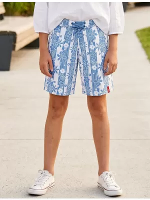 Pantaloni scurți pentru fete SAM 73 GS 14 ALBASTRU
