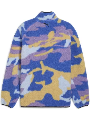 Jachetă pentru bărbați PUMA DYLAN POLAR FLEECE JACKET 632826-01 PÂNZĂ/AOP