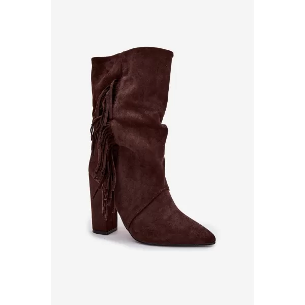  Pantofi de dama cu toc BOTO DARLINA 40515 MARO 