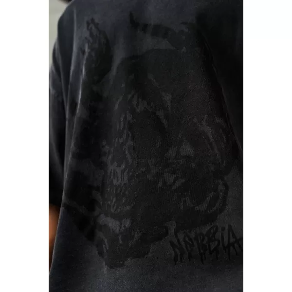  Tricou supradimensionat pentru bărbați NEBBIA x Sexsdreams 810 NEGRU 