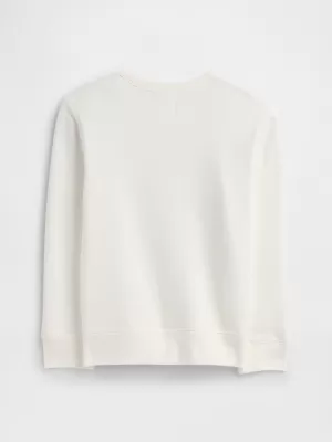 Hanorac pentru copii GAP LOGO SWEATSHIRT 770622-03 NOU ALB