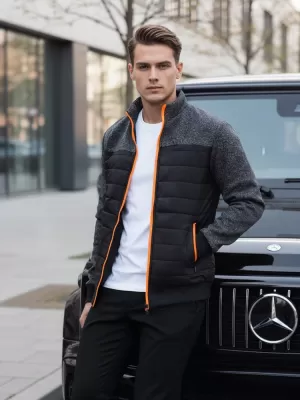Jachetă pentru bărbați DSTREET TX4395 NEGRU