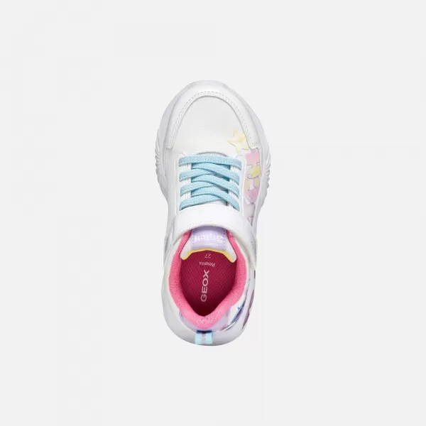  Adidași pentru fete GEOX ASSISTER J65E9B0AN02C0653 ALB 