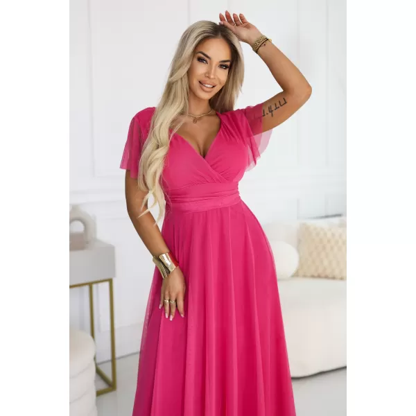  Rochie NUMOCO 562-9 ZMEURĂ 