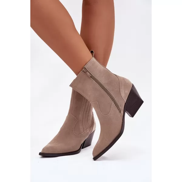  Pantofi de dama cu toc BOTO DYLIRA 40941 BEJ 