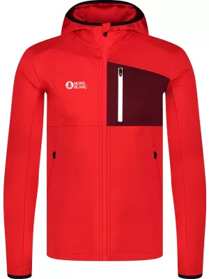 Hanorac powerfleece pentru bărbați NORDBLANC BRACKEN NBWFM8286 ROŞU
