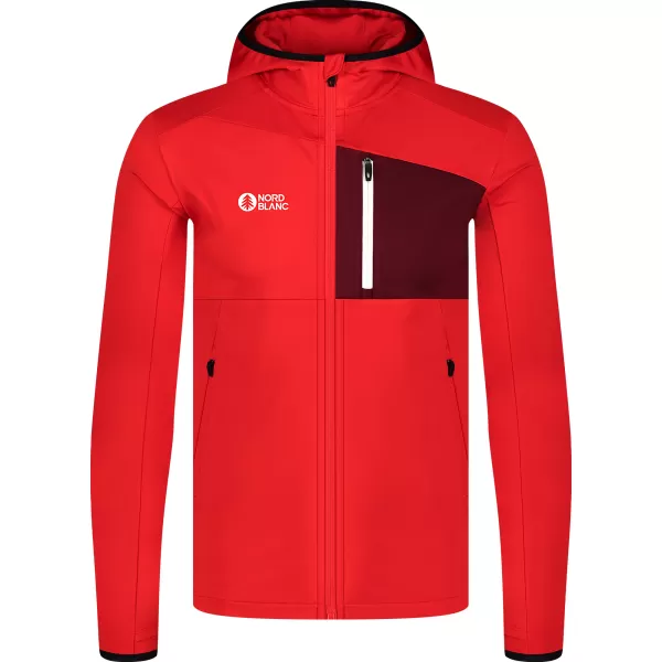  Hanorac powerfleece pentru bărbați NORDBLANC BRACKEN NBWFM8286 ROŞU 