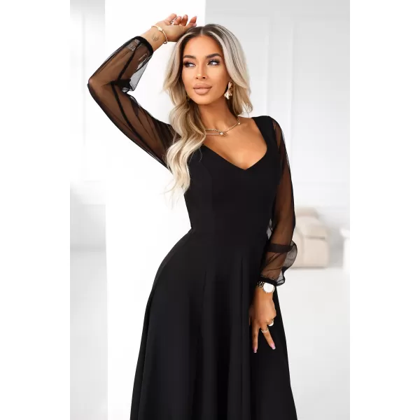  Rochie NUMOCO 640-2 NEGRU 
