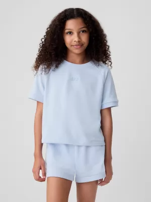 Tricou pentru copii GAP RAGLAN PULLOVER 427789-01 ALBASTRU BICOSTAL