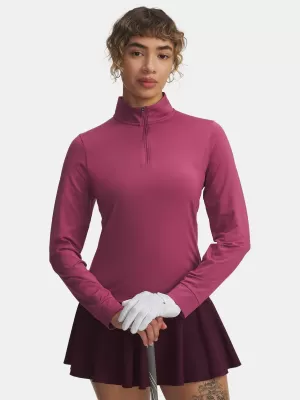 Tricou pentru femei UNDER ARMOUR UA DRIVE 1/4 ZIP 6003797-659 ROŞU