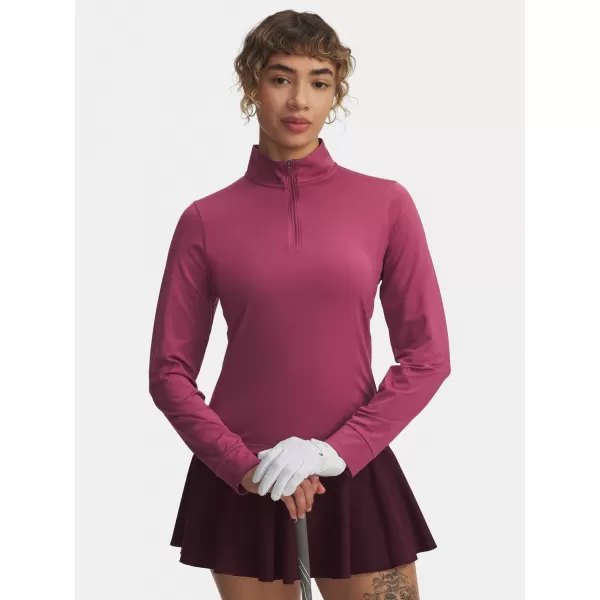  Tricou pentru femei UNDER ARMOUR UA DRIVE 1/4 ZIP 6003797-659 ROŞU 