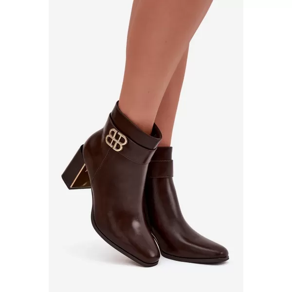  Pantofi de dama cu toc BOTO GALINNE 40566 MARO 
