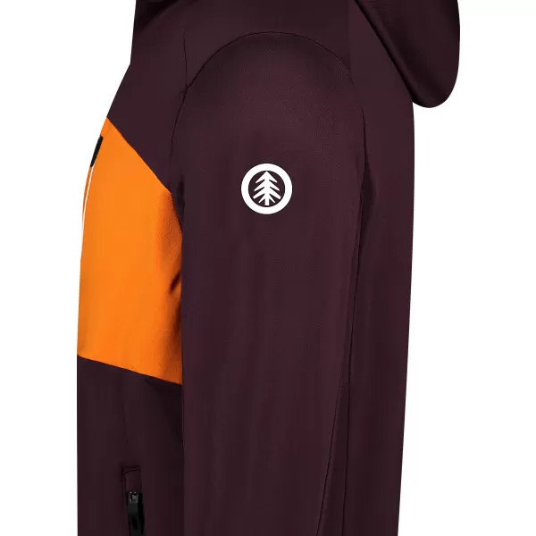  Hanorac powerfleece pentru bărbați NORDBLANC BRACKEN NBWFM8286 MARO 