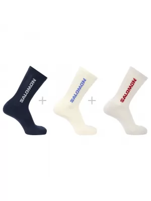 Șosete SALOMON EVERYDAY CREW 3-PACK LC2911100 VRAJIT/GHEATA DE VANILIE/ROCA LUNARA
