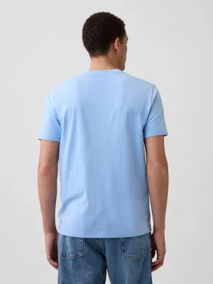 Tricou pentru bărbați GAP LOGO TEE 856659-53 VÂNT ALBASTRU
