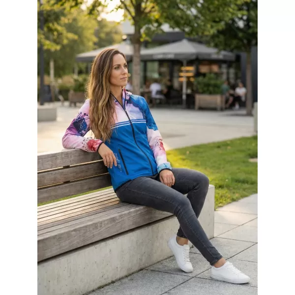  Jachetă softshell premium pentru femei ALTISPORT VOJ/ALW117JACK01 ALBASTRU/ROZ 