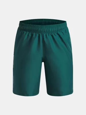 Pantaloni scurți pentru băieți UNDER ARMOUR UA TECH WOVEN WORDMARK SHORT 1383341-338 VERDE