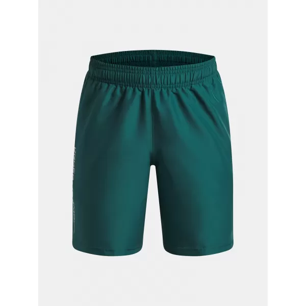 Pantaloni scurți pentru băieți UNDER ARMOUR UA TECH WOVEN WORDMARK SHORT 1383341-338 VERDE 