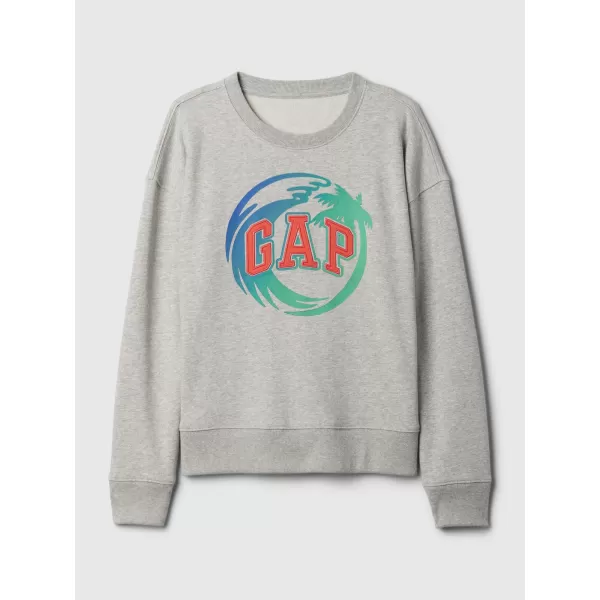  Hanorac pentru copii GAP LOGO SWEATSHIRT 406762-00 GRI DESCHIS DESCHIS 