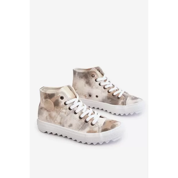  Adidași de damă BIG STAR LL274047 WHITE/OLIVE Big Star Pantofi 