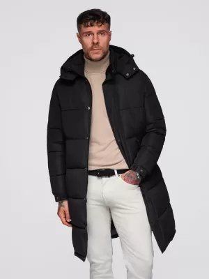 Geaca de iarna pentru barbati OMBRE OM-JALJ-0309 NEGRU
