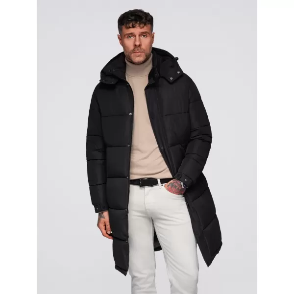  Geaca de iarna pentru barbati OMBRE OM-JALJ-0309 NEGRU 
