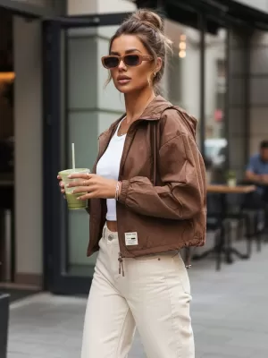 Geaca de dama DSTREET TY4234 CARAMEL