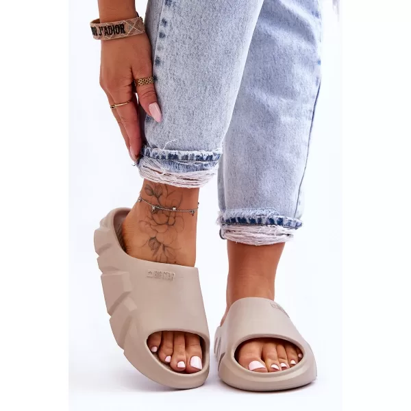 Papuci dama BIG STAR LL274593 BEJ Pantofi Big Star 