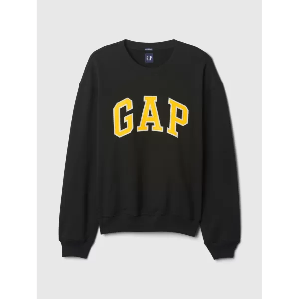  Hanorac pentru bărbați GAP LOGO CREW SWEATSHIRT 616625-02 NEGRU ADEVĂRAT 