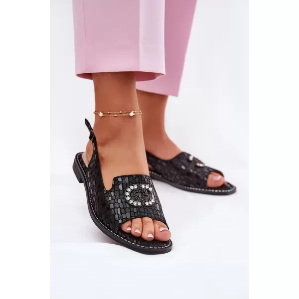  Sandale de dama S.BARSKI KV51-096 NEGRU 