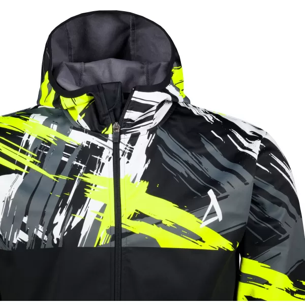  Jachetă softshell premium pentru bărbați ALTISPORT VOJ/ALM039JACK01 NEGRU SI GALBEN 