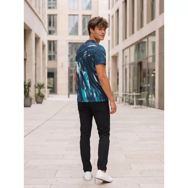  Tricou premium pentru bărbați ALTISPORT VOJ/ALM010TR01 ALBASTRU MARIN 