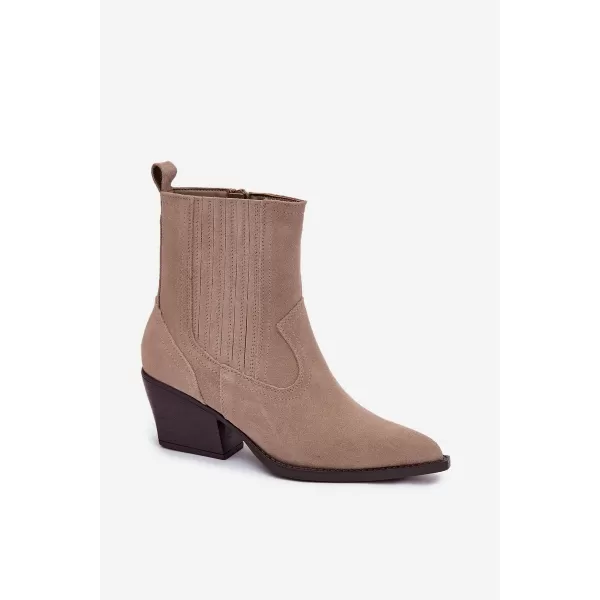  Pantofi de dama cu toc BOTO DYLIRA 40941 BEJ 