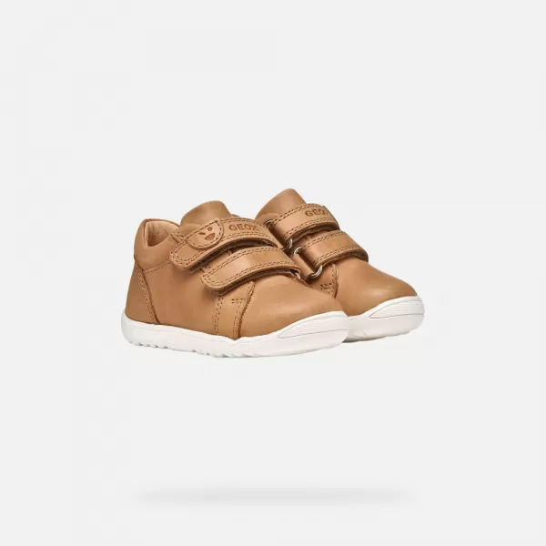  Adidași pentru băieți GEOX MACCHIA B254NB000CLC6627 MARO DESCHIS 