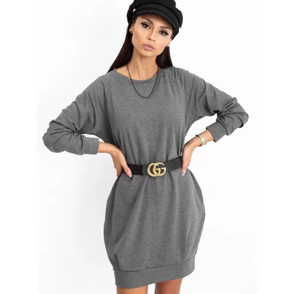  Rochie BASIC FEEL GOOD RV-TU-5184.93P GRI ÎNCHIS 