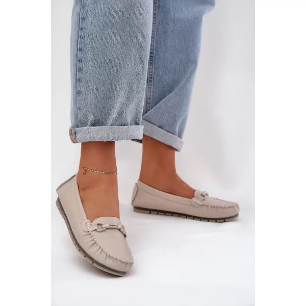  Mocasini de dama S.BARSKI LR51-547 BEJ 