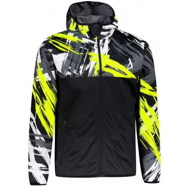  Jachetă softshell premium pentru bărbați ALTISPORT VOJ/ALM039JACK01 NEGRU SI GALBEN 