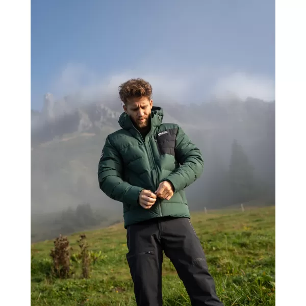  Geaca de iarna pentru barbati NORDBLANC BRAMBLE NBWJM8258 VERDE ÎNCHIS 