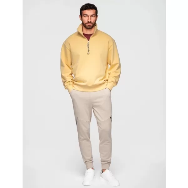  Pantaloni de trening pentru bărbați OMBRE OM-PASK-0280 BEJ 