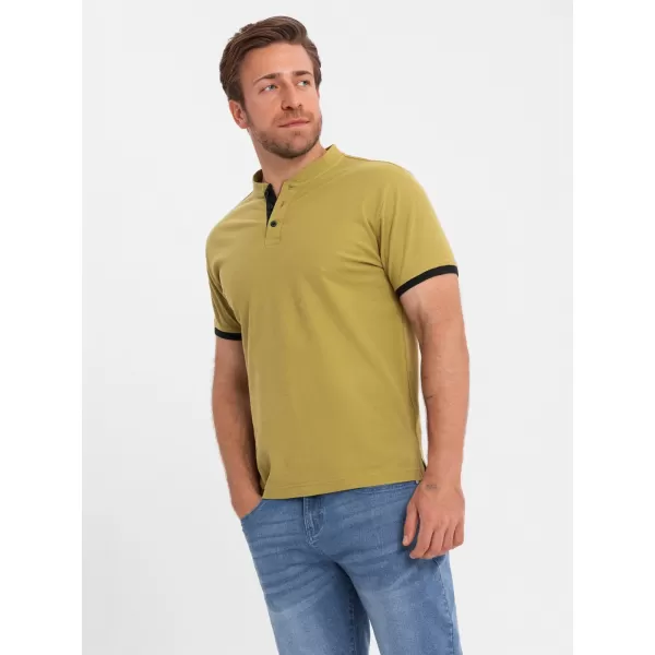  Tricou pentru bărbați OMBRE OM-TSCT-0156 MĂSLINE 