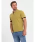 Tricou pentru bărbați OMBRE OM-TSCT-0156 MĂSLINE