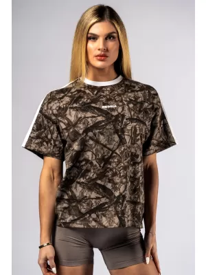 Tricou relaxat POWER 894 LIGHT BROWN CAMO Nebbia