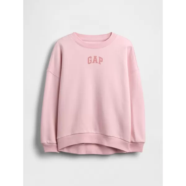  Hanorac pentru copii GAP CREW SWEATSHIRT 847142-01 ROZ PUR 