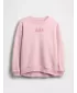 Hanorac pentru copii GAP CREW SWEATSHIRT 847142-01 ROZ PUR