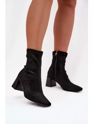 Pantofi de dama cu toc BOTO OLIANNE 40587 NEGRU