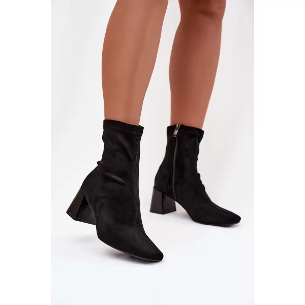  Pantofi de dama cu toc BOTO OLIANNE 40587 NEGRU 