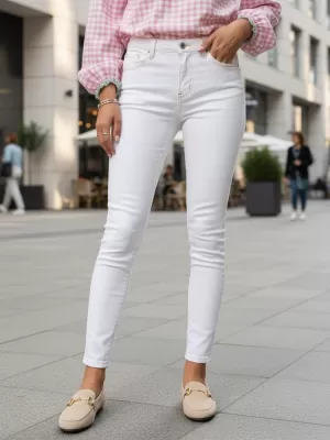 Pantaloni de dama DSTREET UY2863 ALB