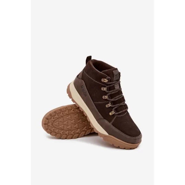  Pantofi bărbați BIG STAR SS174263 MARO/BEJ Pantofi Big Star 