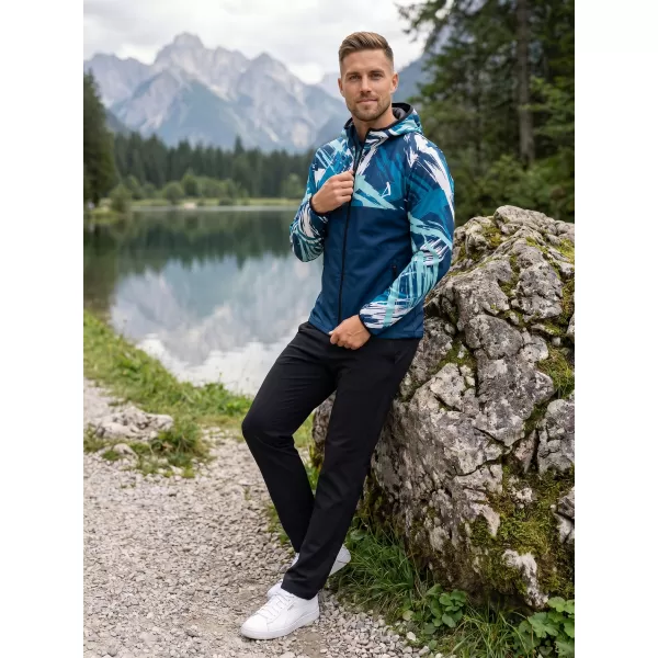  Jachetă softshell premium pentru bărbați ALTISPORT VOJ/ALM039JACK01 ALBASTRU MARIN 